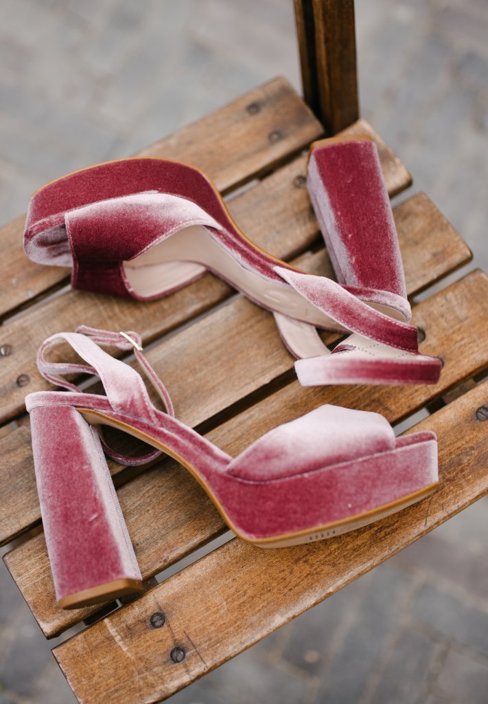 velvet pumps